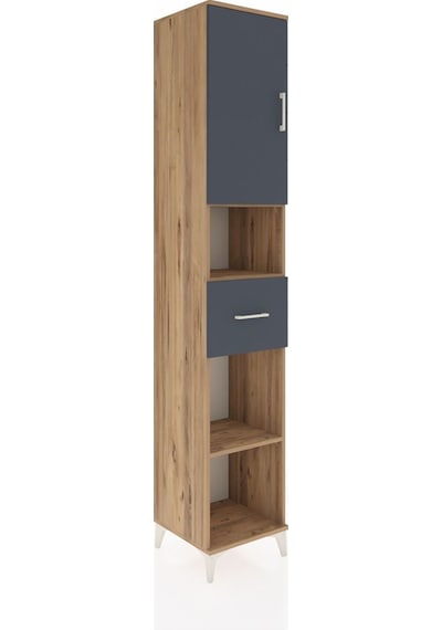 Hyperion Dolap 5 Raflı Tek Çekmeceli Tek Kapaklı 44x44x243 Ça... Çam