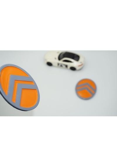 Dk Tuning Citroen C3 C4 C5 C6 Turuncu Gri Abs Yan Kanatlar Logo A