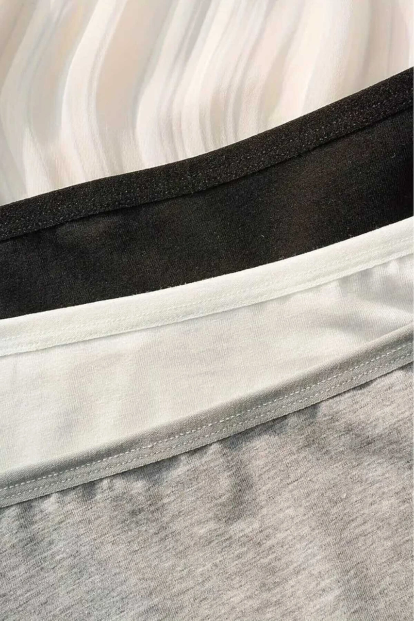 Tezzgelsin Kadın 6'lı Pamuklu Likralı Boxer Külot Beyaz