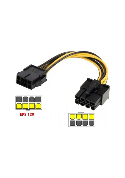 8 Pin 8 Pin Pcie Power Kablo 8 Pin To 8 Pin Pcie Kablo 30 Cm