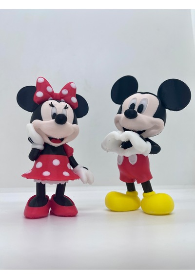 Mickey Mouse Ve Minnie Mouse Figürü