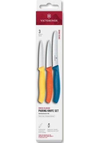 Victorinox 6.7116.32c1 Swiss Classic 3lü Bıçak Seti, Renkli Renkli