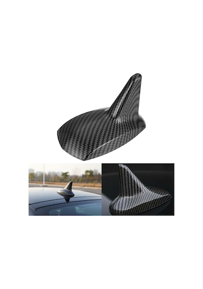 Karbon Fiber Desenli Oto Anten Süs Köpekbalığı Shark Araba Araç Dekoratif Süs Anteni Üniversal Ps-218