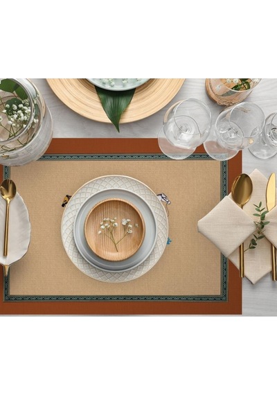 Figüratif At Kumaş Amerikan Servis 4'lü Set 35x50cm Keten Kumaş Ulusl.yıkama Ve Solmama Sertifikası Çok Renkli