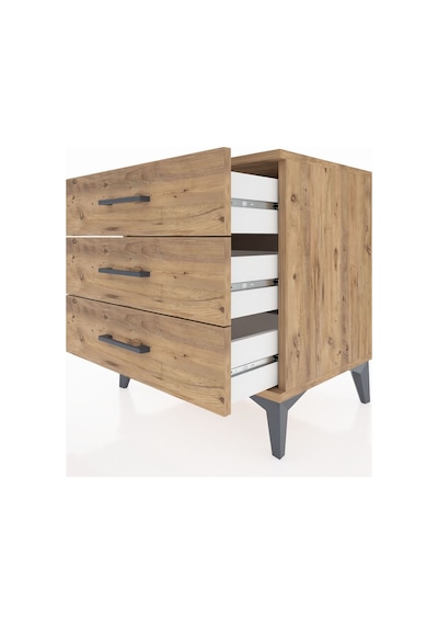 Hyperion Komodin 3 Çekmeceli 60x44x64 Çam-çam Çam