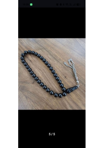 Oltu Taşı 10 Mm Taneli Tesbih Siyah