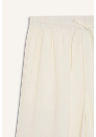 Defacto Regular Fit Esnek Belli Plaj Pantolonu-fall İn Love E1172ax25smwt16 Beyaz
