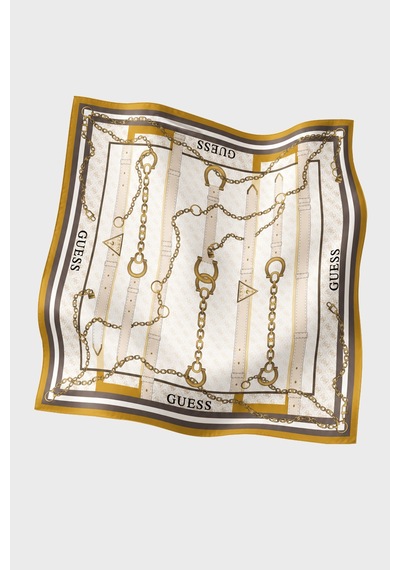 Guess Square Desenli 90 X 90 Cm İpek Eşarp Aw5765sıl90 Kadın Eşarp Aw5765 Sıl90 Yel Sarı