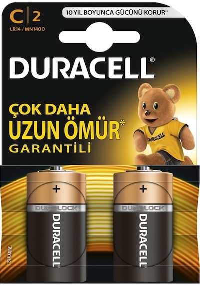 Duracell Orta Boy Pil C 2 Li C2