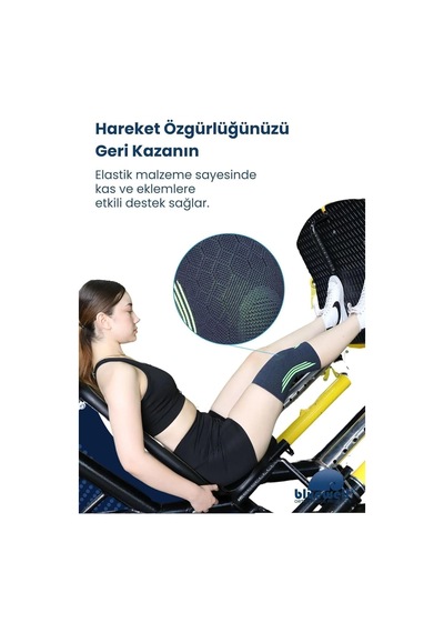 Ortopedik Sporcu Dizliği Elastik, Çift Taraflı, Medikal Destekli, Voleybol, Fitness, Basketbol, Unisex Dizlik 2x Genel