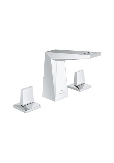 Grohe Allure Brilliant 3 Delikli Lavabo Bataryası 1/2" M-Boyut - 20626000 Gümüş