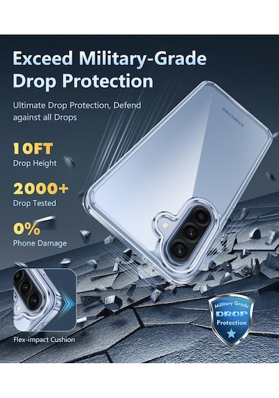 Samsung Galaxy Uyumlu A36 5g Şeffaf Silikon Kılıf + Cam Ekran Koruyucu