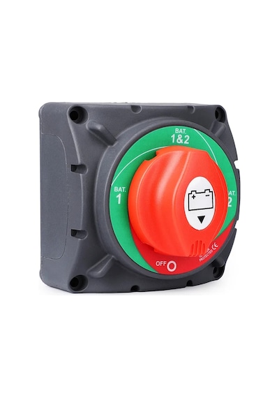 AKÜ DEVRE KESİCİ ŞALTERİ 350A 3P 12-48V 1+2 ÇİFT DEVRELİ 2 KADEME