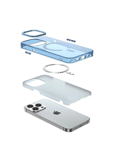İphone 14 Pro Max Kılıf Troy Magsafe Kapak - Mor