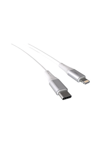 2 Adet X 2 Metre Kablo Seti, Type C-lightning 27watt Pd Hızlı Şarj, Wahoo, Beyaz/gümüş Metal