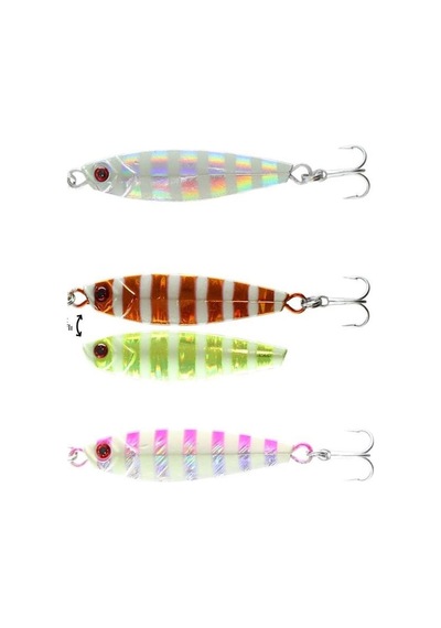 Fortuna Salti Rocky Shore Zebra Glow Lrf Mini Jig Yem