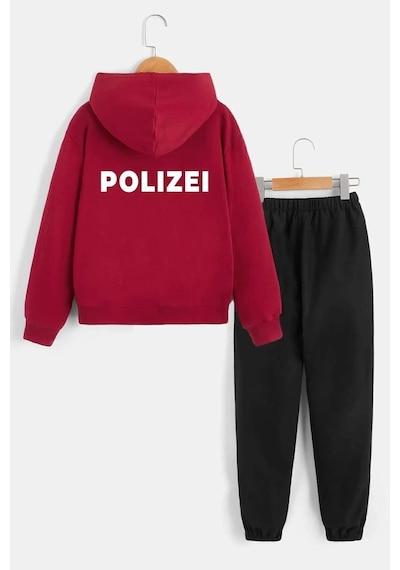 Uyguntarz Çocuk Polizei Eşofman Takımı Kırmızı