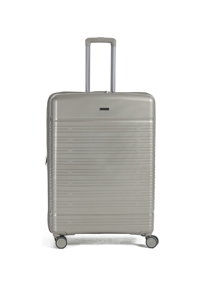 Fabrika Gri Çekçekli Sert Valiz Fab-5272 75 Cm Valiz Büyük Vizon
