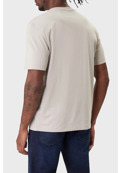 Boss Erkek T Shirt 50473278 070 Gri Gri