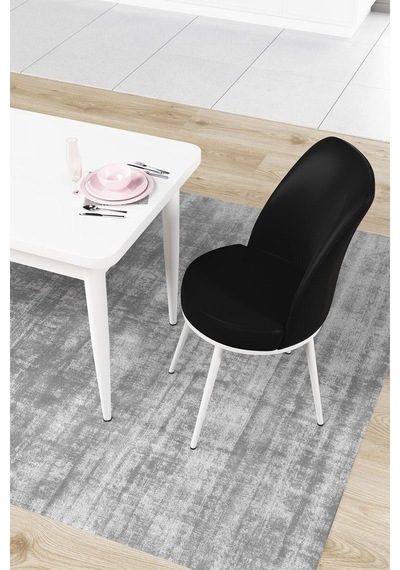 Canisa Concept Nil Serisi 70x110 Sabit Mutfak Masası Takımı Beyaz Masa 2 Siyah Sandalye Siyah Sandalyeler Beyaz Masa Canisa Concept Nil Serisi 70x110 Sabit Mutfak Masası Takımı Beyaz Masa 2 Siyah Sandalye Siyah Sandalyeler Beyaz Masa