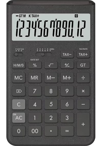 Casio Jt-200t-gy 12 Hane Gri Masa Üstü Hesap Makinesi Renkli