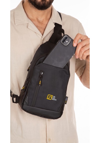 Esvelans Unisex Çapraz Askılı Göğüs Ve Omuz Çantası Günlük Body Bag Siyah
