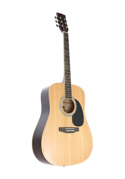 Almira F650n Naturel Akustik Gitar Çelik Telli Dreadnought Gövde Güçlü Ses
