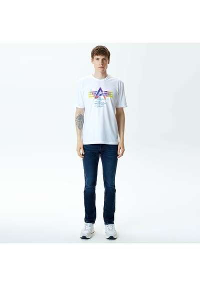 Alpha Industrıes Alpha Industries Alpha Gradient Erkek Beyaz T-shirt