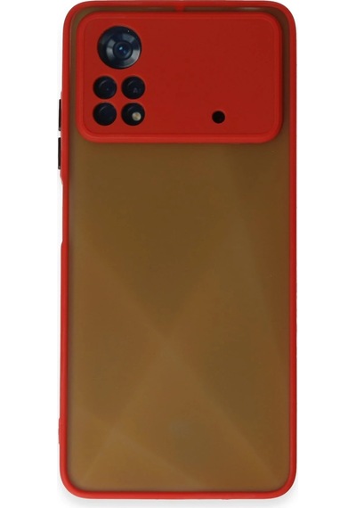 Cosmotex Newface Xiaomi Poco X4 Pro 5g Kılıf Montreal Silikon Kapak - Kırmızı
