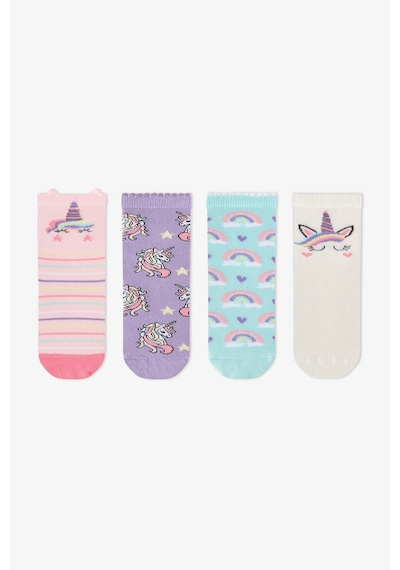 Penti Kız Çocuk Pembe Unicorn Sky Pamuklu 4 Çift Soket Çorap