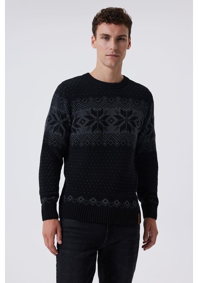 Lee Cooper Erkek Snowy Kazak 241036 Siyah Siyah