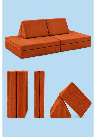 Funbed Sofa Çocuk Oyun Koltuğu, Modüler Katlanır Yatak Ve Oyun Minderi Seti, Süngerli Güvenli Çocuk Kanepe Kiremit - 889056427 Kiremit Funbed Sofa Çocuk Oyun Koltuğu, Modüler Katlanır Yatak Ve Oyun Minderi Seti, Süngerli Güvenli Çocuk Kanepe Kiremit - 889056427 Kiremit