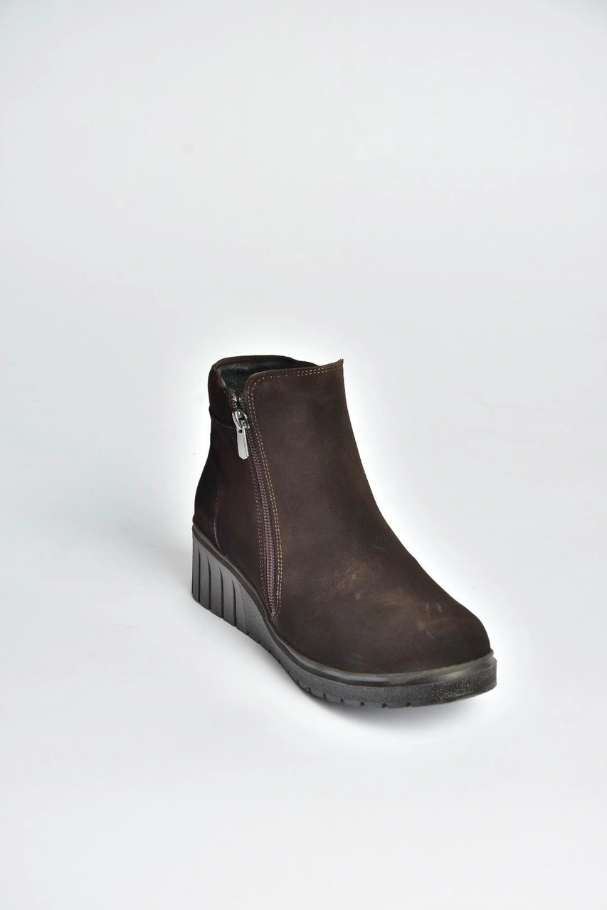 Fox Shoes V324800402 Kahverengi Hakiki Deri Süet Kadın Bot Kahverengi-süet