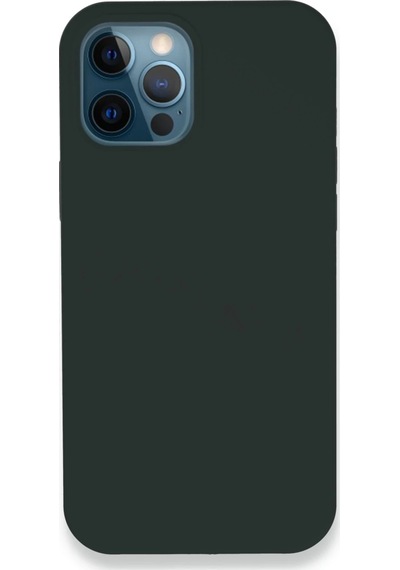 Ilkeshop Newface Apple iPhone Uyumlu 12 Pro Kılıf Lansman Legant Silikon - Koyu Yeşil