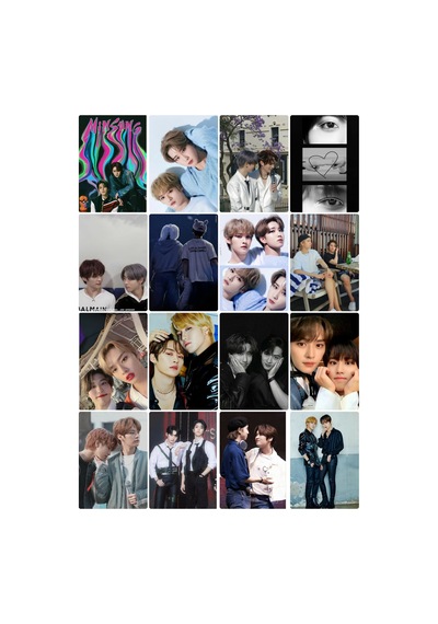 Kpop - Minsung Desenli Tasarım 16' L Fotokart Seti