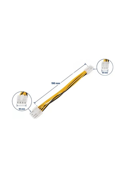 Sh Powermaster Pm-38401 8 Pin Ekran Kartı Güç Çevirici Kablo Najmaddin