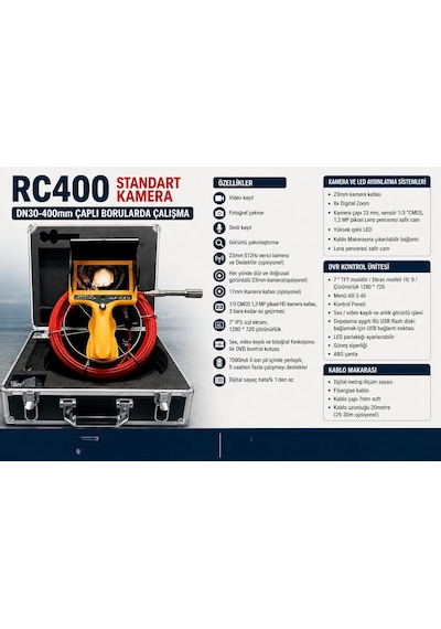 Rc400 Standart Kanal Gözlem Kamerası
