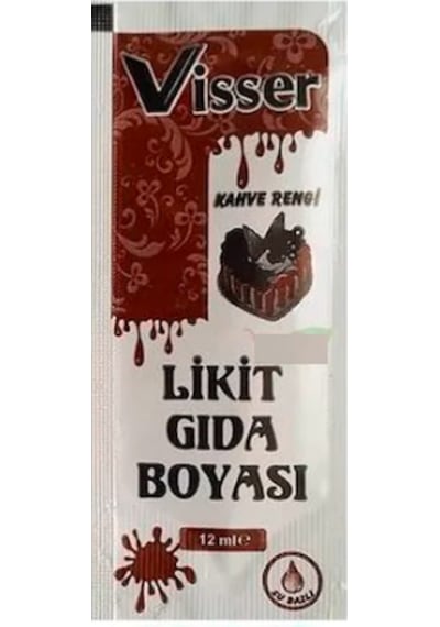 Visser Likit Gıda Boyası Kahverengi 12 ML