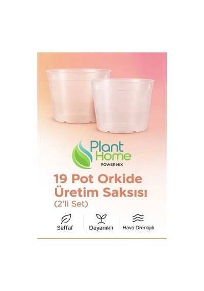 Hüskon Ticaret 19 Pot Orkide Üretim Saksısı - Köklü Tropikal Bitkiler Için Özel Üretim Saksısı