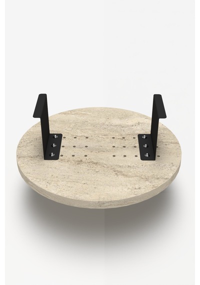 Koltuk Kolu Yan Sehpa Ekru 34 Cm