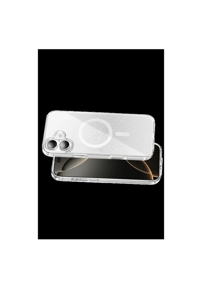Onegif Apple iPhone Uyumlu 17 Sora Simli Magsafe Kapak - Beyaz İtdark56714