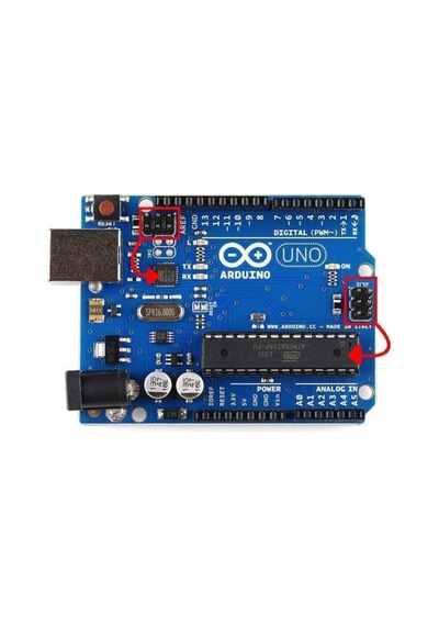 10 Pin To 6 Pin Atmel Programlayıcı Çevirici Kartı Arduino Uno R3 Mega 2560 Avrısp Mkıı Usbasp