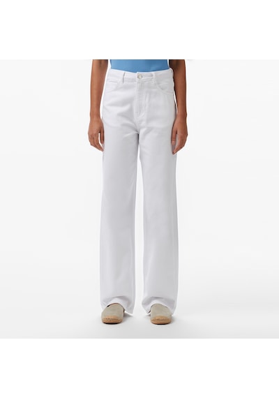 Nautica Kadın Beyaz Straight Fit Pantolon Düz 55p710t Beyaz