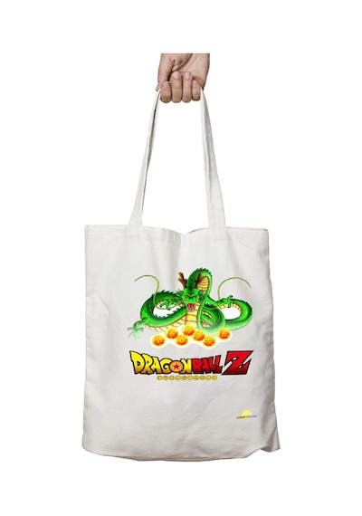 Art Hediye Shenlong Dragon Ball İki Tarafı Kalıcı Baskılı Yıkanabilir Çanta Çok Renkli