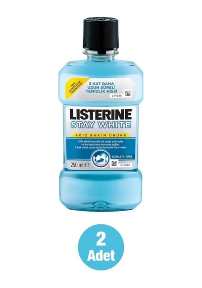 Listerine Stay White Ağız Bakım Suyu 2 x 250 ML