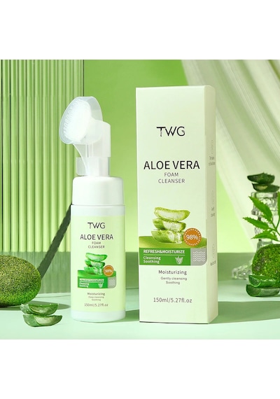 Fırçalı Yüz Temizleme Köpüğü 150ml Aloe Vera
