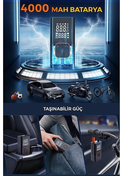 4000 Mah Şarjlı Hava Pompası Araç Lastik, Bisiklet, Top Şişirme Oto Hava Pompası Powerbank Henüz Yorum Yazılmamış. 1 Adet 4000 Mah Şarjlı Hava Pompası Araç Lastik, Bisiklet, Top Şişirme Oto Hava Pompası Powerbank Henüz Yorum Yazılmamış. 1 Adet