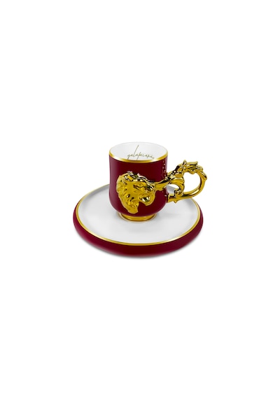 Karaca X Taraftar Galatasaray Lisanslı 2 Kişilik Kahve Fincan Takımı 90 Ml Kırmızı