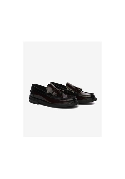 Greyder Erkek Bordo Hakiki Deri Loafer Ayakkabı 5k1ua64729 Bordo Acma