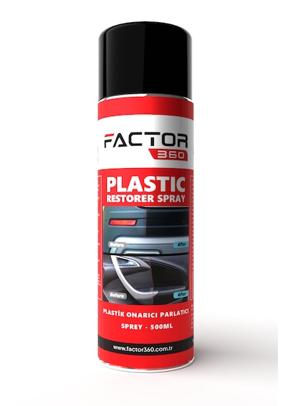 Factor360 Otomobil Araç Plastik Yenileyici Parlatıcı Aerosol 500ml